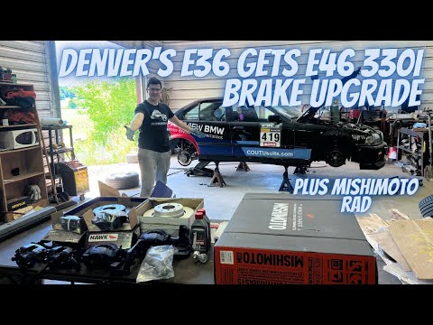 Denver's E36 gets the E46 330i brake upgrade and more!