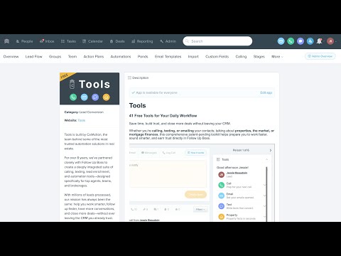 How to Use the Follow Up Boss CRM Tools App Training Video & Tutorial