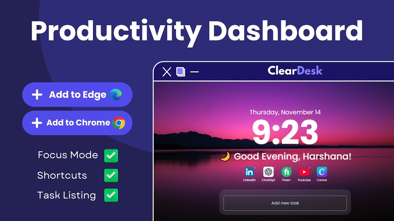 ClearDesk - Chrome Extension