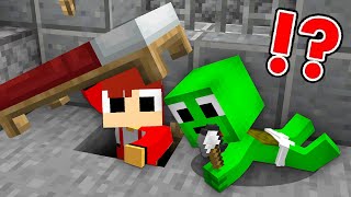 Baby Mikey &amp; JJ Escaping from a PRISON in Minecraft Jailbreak challenge (Maizen Mizen Mazien)