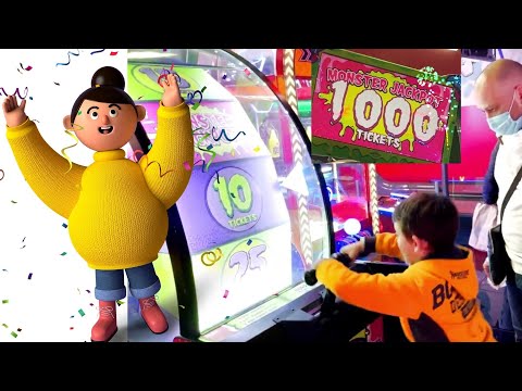 Matty e la vincita di MONSTER JACKPOT- 1000 TICKET/ Video Divertimento