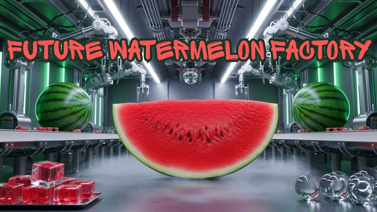 Inside a Futuristic Watermelon Factory | AI-Powered Food Processing