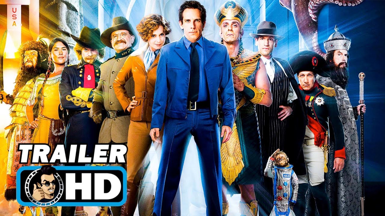 NIGHT AT THE MUSEUM Trilogy Trailers (2006 - 2014) Ben Stiller