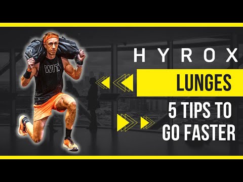 hyrox sandbag lunges tips // hyrox sandbag lunges training // hyrox training tips to go faster