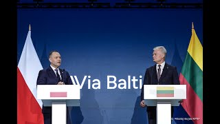 Press conference of the Presidents of Poland and Lithuania