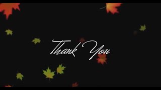 Let Us Be Thankful