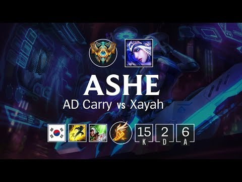 Ashe AD Carry vs Xayah - KR Challenger Patch 8.5