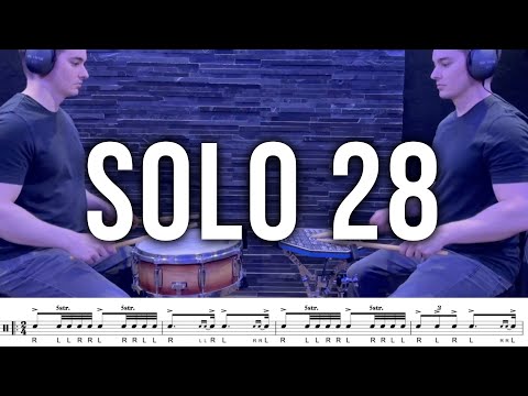 Eduardo Tucci | Solo №28 (Charley Wilcoxon - The All-American Drummer 150 Rudimental Solos)