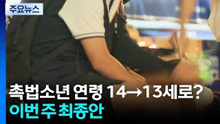촉법소년 연령 14→13세로?...이번 주 최종안 도출 / YTN