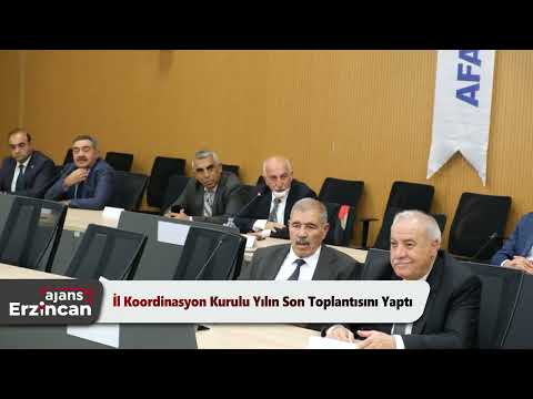 İl Koordinasyon Kurulu Yılın Son Toplantısını Yaptı