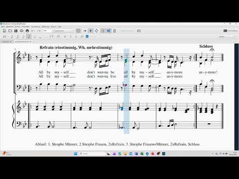 All By Myself - mehrstimmig