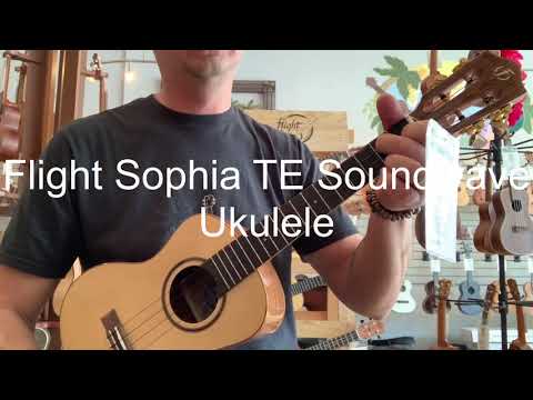 Flight SOPHIATESOUN Princess Series Sophia Tenor Electro-Acoustic Ukulele w/Bag & Soundwave Pickup image 8