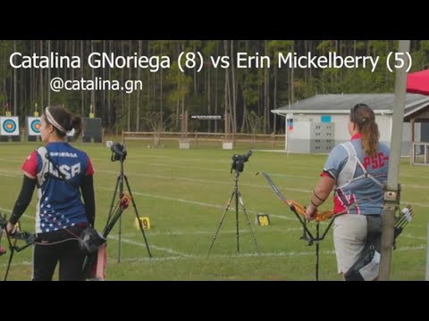 Erin Mickelberry  vs Catalina GNoriega Single Arrow Shoot Off Gator Cup 2020 | Olympic Recurve