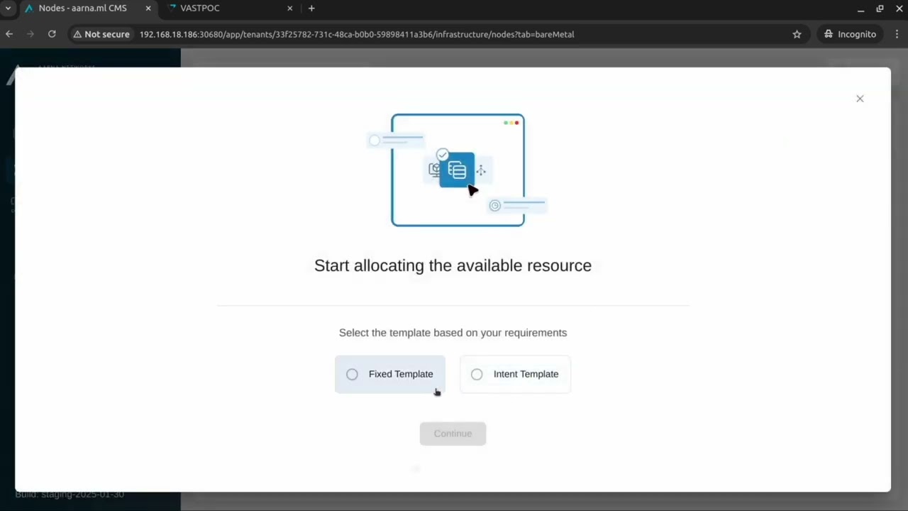 aarna ml GPU CMS integration with VAST External Storage