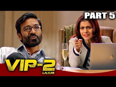 VIP 2 Lalkar - Part 5 l Superhit Comedy Hindi Dubbed Movie | Dhanush, Kajol, Amala Paul