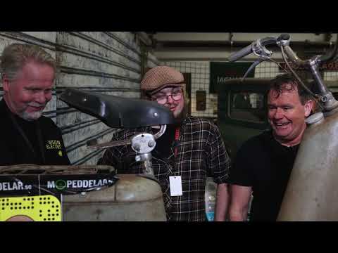 Mekarmicke från Backaryd berättar om sitt senaste inköp. Moppen kanske kan bli elektrisk.