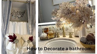 HOW TO DECORATE A SMALL BATHROOM | BATHROOM DECORATING IDEAS