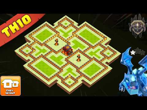 The ULTIMATE TH10 Base Design! Anti-Everything & Loot Safe!