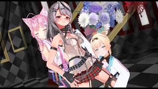 4K『虎視眈々』風真いろは・沙花叉クロヱ・博衣こより【ホロライブMMD】holoX