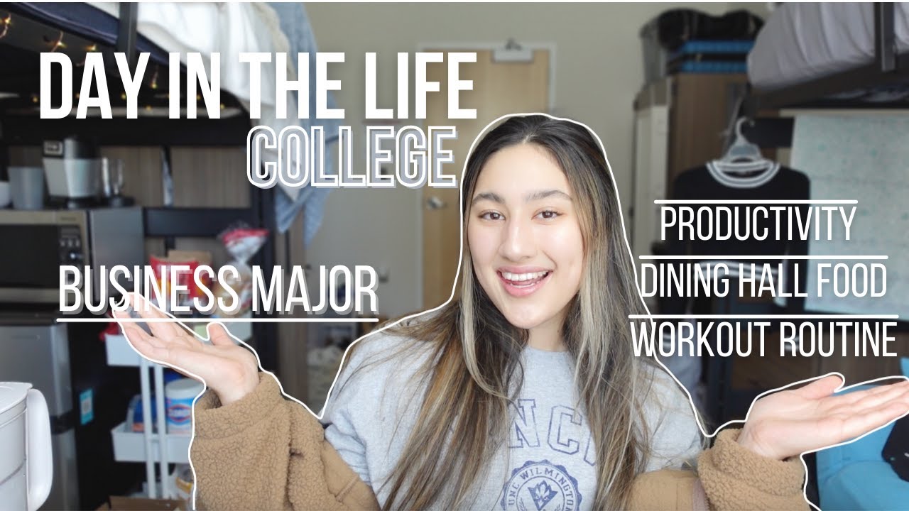 DAY IN THE LIFE OF A FRESHMAN IN COLLEGE UNCW | workout routine, productivity, classes | Kaia Crisp