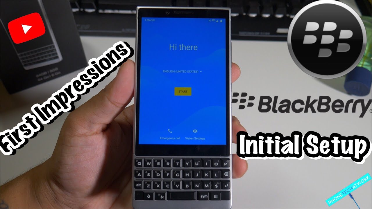 BlackBerry KEY2 Initial Setup/First Impressions!Storage? Bloatware?Wifi Calling? 🤔Keyboard Thoughts