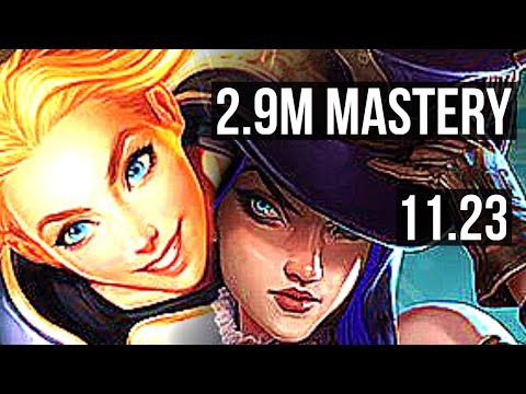 LUX & Senna vs CAIT & Seraphine (ADC) | 2.9M mastery, Rank 8 Lux, 11/4/16 | BR Challenger | 11.23
