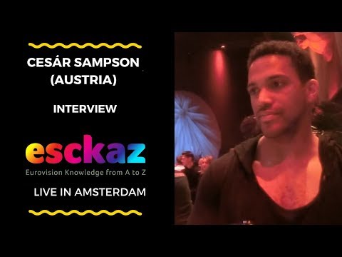 ESCKAZ in Amsterdam: Interview with Cesár Sampson (Austria at the Eurovision 2018)