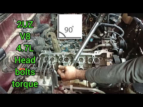 2UZ-FE V8 4.7L Cylinder Head Gasket Bolts Torque Of Toyota Tundra