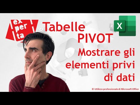 EXCEL - TRUCCHI E SEGRETI:👻Tabelle PIVOT come mostrare gli elementi privi di dati