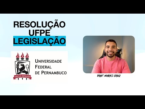 Resolução da prova de legislação da UFPE - concurso Nível D