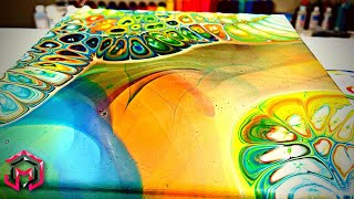 DYNAMIC LAYERING and TRANSPARENCIES Chameleon Cells Acrylic Pouring