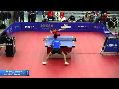 2012 JOOLA/NATT Teams Quarterfinal Match 6 - Dora Kurimay vs Kai Zhang