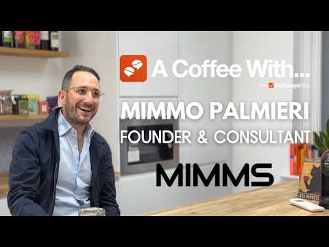 Shot of Mimmo Palmieri, founder and consultant at MIMMS, in the ExchangeWire kitchen for an episode of 'A Coffee With...'