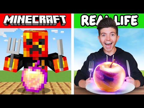 Eating Every Food In Minecraft In Real Life…