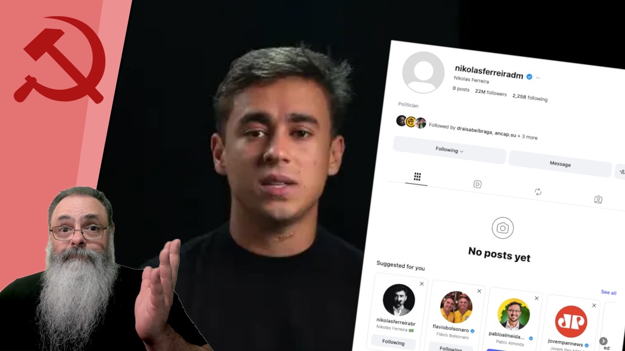PERFIL do NIKOLAS no INSTAGRAM aparece SUSPENSO: ORDEM SECRETA de CENSURA do XANDÃO?