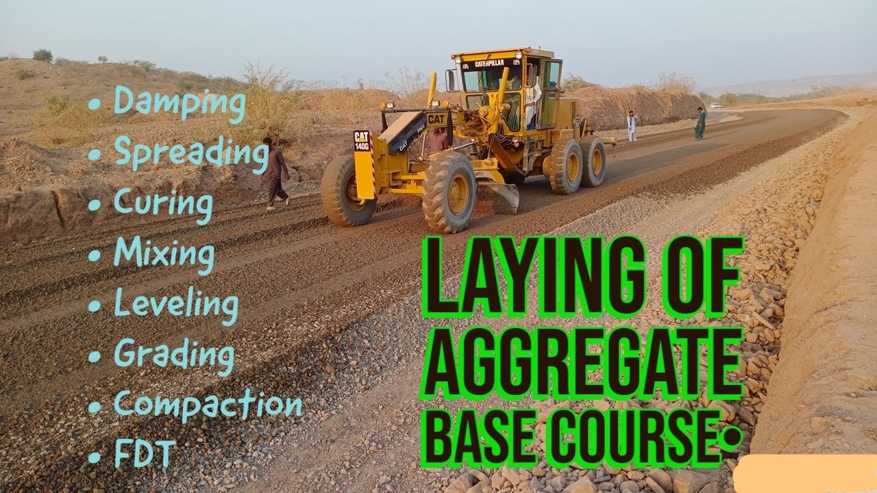 Aggregate Base Course laying on site || ABC laying || Road Construction || Steps in laying of ABC