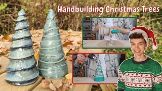 How to Handbuild A Christmas Tree // easy clay sla