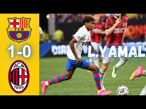 Lamine Yamal vs AC Milan | Friendly 2023