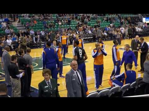 Phoenix Suns @ Utah Jazz player introductions (February 2014)