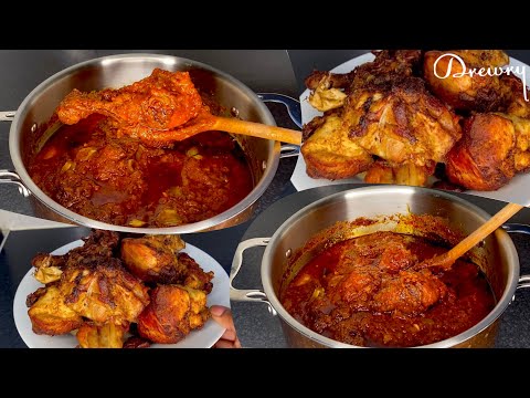 COMMENT PRÉPARER LE POULET SAUCE TOMATE AFRICAINE | GHANA