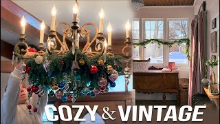 Extreme Vintage Christmas Makeover: Decorating with Vintage Ornaments and Country Charm!