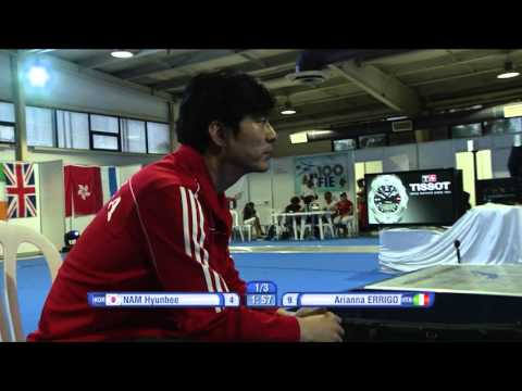 FE W F Individual Havannah GP 2016 Semifinal 02 podium ERRIGO ITA vs NAM KOR