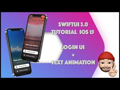 SwiftUI 3.0 - OnBoarding UI + Text Animation Using Xcode 13
