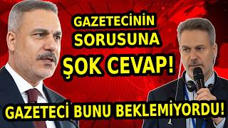Hakan Fidan O Gazeteciye Ne Cevap Verdi? Türkiye AB'ye Girecek mi? İşt