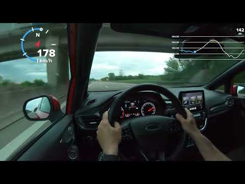 Ford Fiesta ST MK8 stage1 249cv top speed on Autobahn
