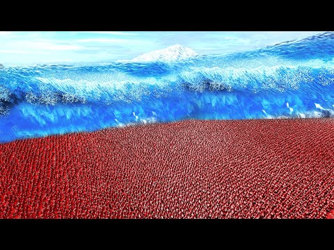 TSUNAMI vs 1 MILLION MEDIEVAL SOLDIERS! UEBS 2