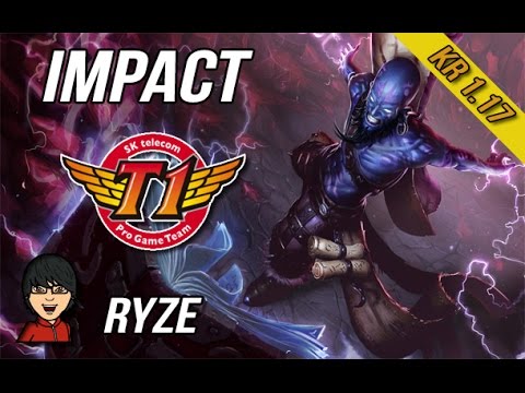 SKT T1 Impact Top Ryze vs Gnar SoloQ - KDA 7 / 2 / 9