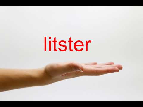 How to Pronounce litster - American English