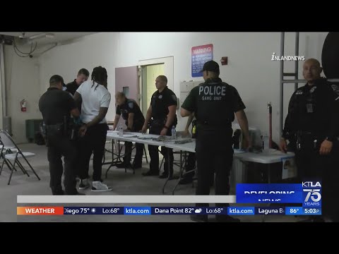 30 felony arrests made in San Bernardino gang sweep