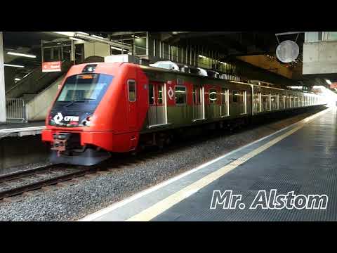 CPTM - CAF 8057/8060 alinhando na Barra Funda